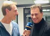 WDR-Reporter Christoph Tiegel mit Guido Maria Kretschmer